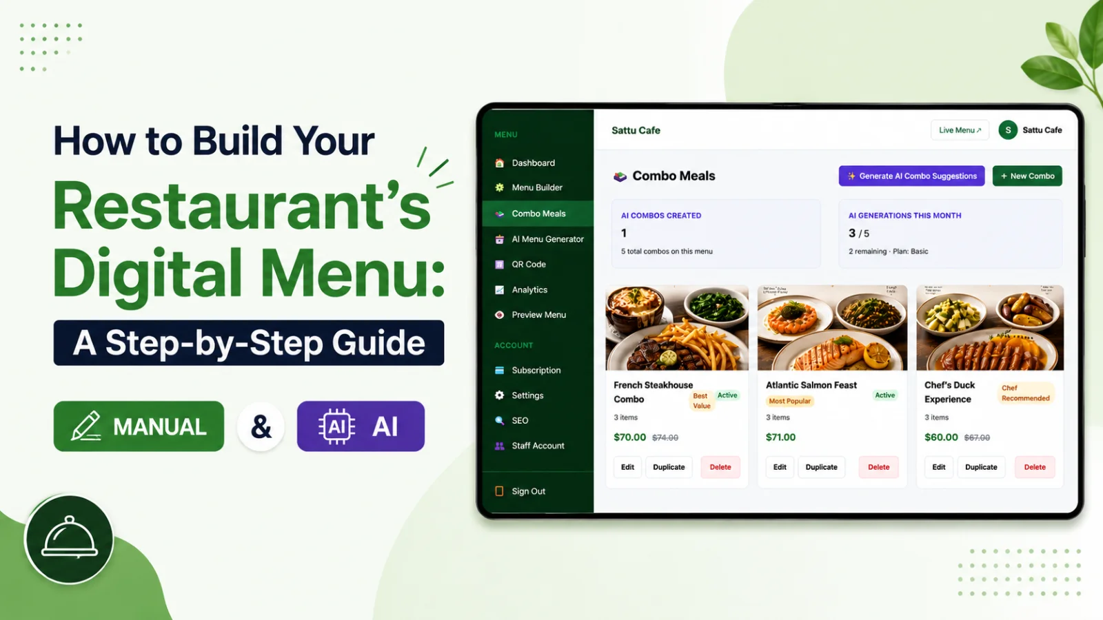 How to Build Your Restaurant’s Digital Menu: A Step-by-Step Guide (Manual and AI)